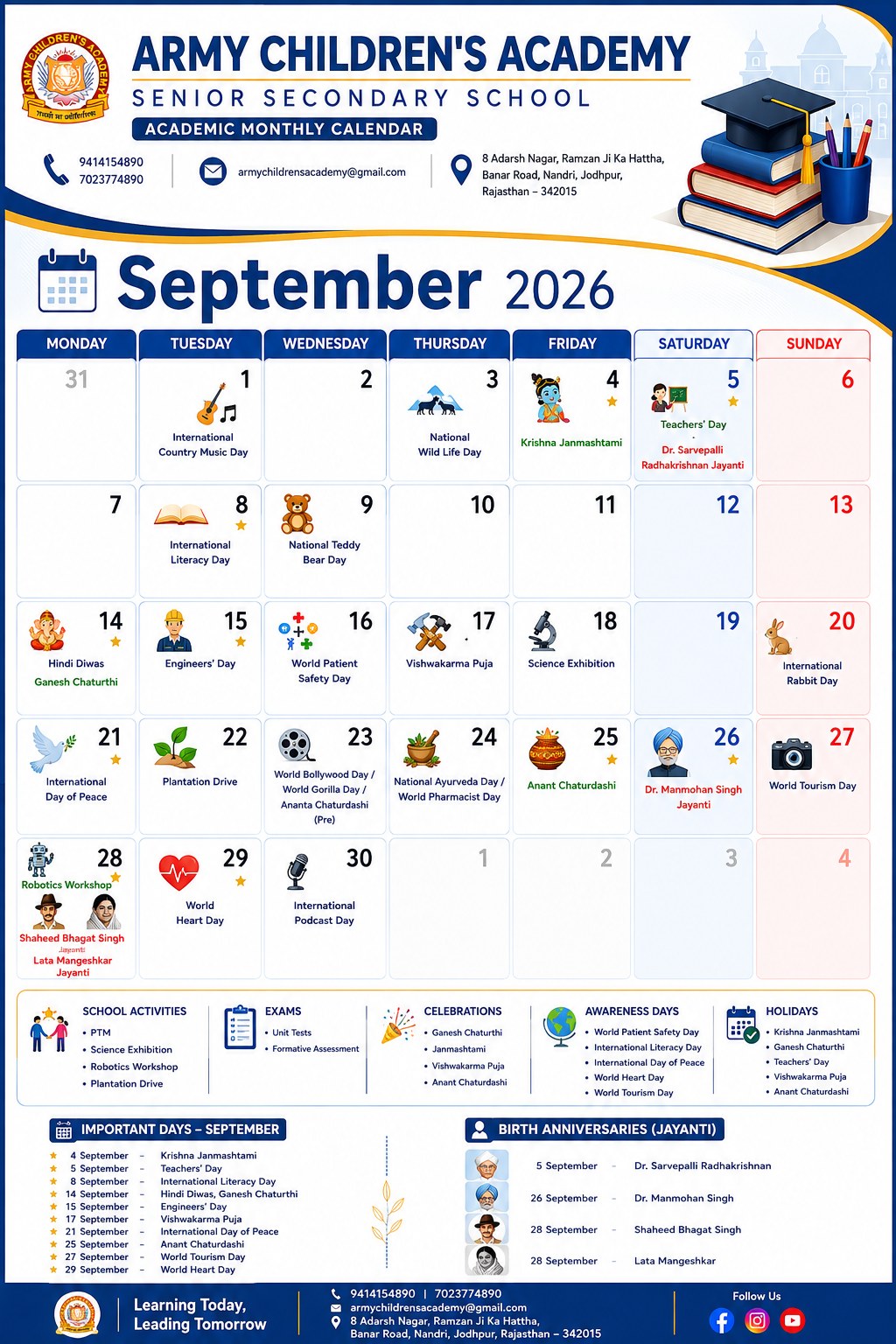 September calendar